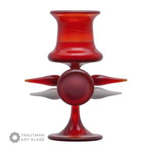 Orange Elvis Rods (Trautman Art Glass)