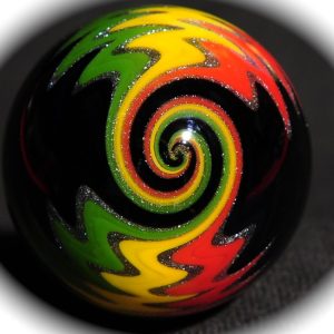 Steel Line Black Rasta (Golden Gate Glassworks)
