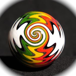 Steel Line White Rasta (Golden Gate Glassworks)