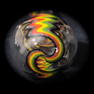 Fade to Steel Rasta (Golden Gate Glassworks)