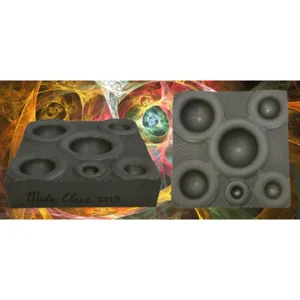 Mike Close 6 Bump Graphite Marble Mold - 1/2", 3/4", 1", 1-1/4", 1-1/2" & 1-3/4"