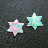 White 6MM Star